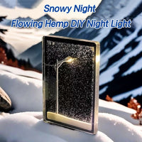 Latarnia ze sztucznym śniegiem